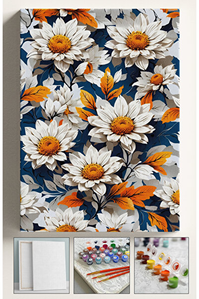 Akihabara Sayılarla Boyama Hobi Seti Çerçeveli Numaralı Tuval Fırça Boya Dahi...