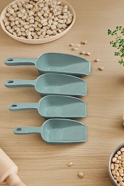 Vienev Mint Colored 4-Piece Plastic Food Shovel Set