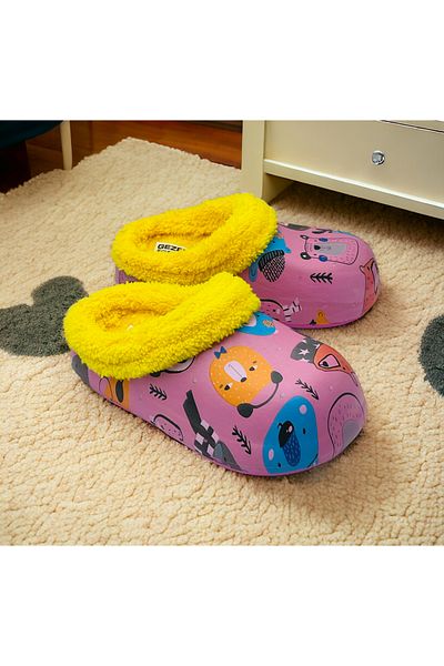GEZER Creșă pentru fete, școală, casă Interior Furry Slippers