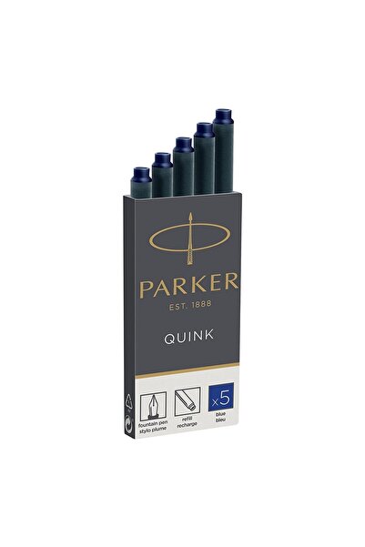 Parker Dolma Kalem Kartuşu Quink Yıkanabilir Mavi (5 Li Paket) 1950383