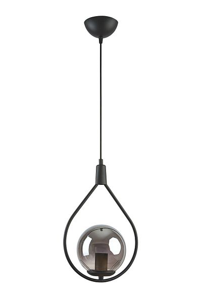 Modavize Deco Modern Black Smoked Single Chandelier - Special Design Living Room and Kitchen Cafe