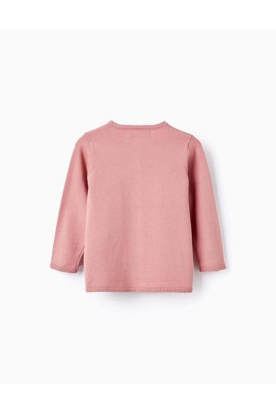 Ziddy COTTON CARDIGAN FOR GIRLS PINK