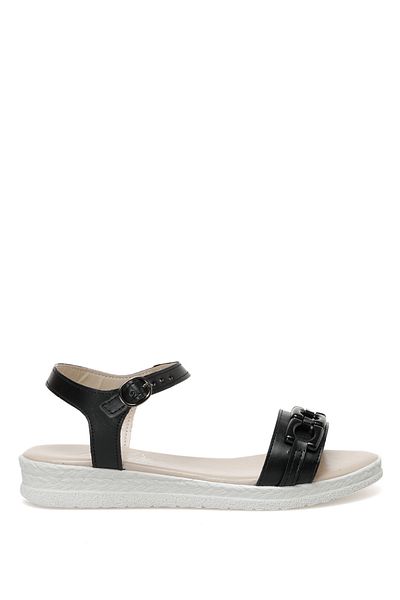 ART BELLA Cs22060 2fx Schwarze flache Sandalen für Damen