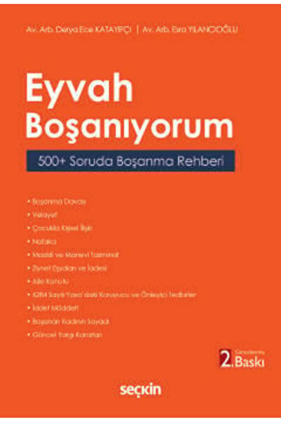 Seçkin Yayıncılık Eyvah Boşanıyorum 500+ Soruda Boşanma Rehberi Derya Ece Kat...