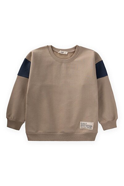 Cigit S Mink Garni Detailed Sweatshirt - 2-10 Years