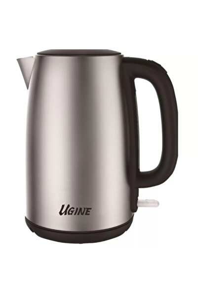 Ugine غلاية ماء - 1.7 لتر - 2200 واط - فضي وأسود