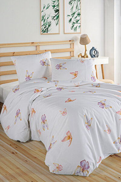 Marielouhome Σετ Παπλωματοθήκη Flutter 100% Βαμβακερό Διπλό