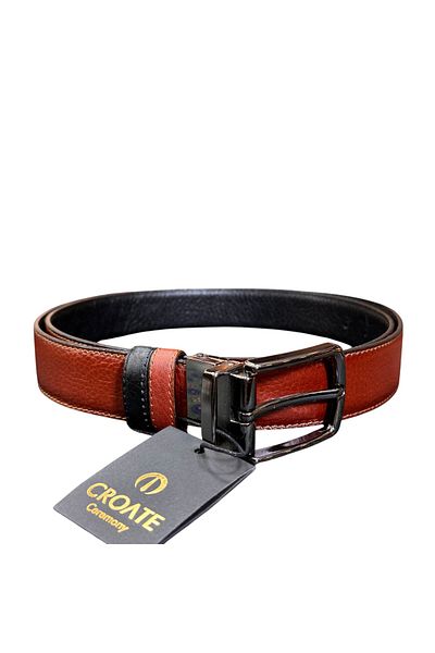 CROATE Double Sided Genuine Leather 3.5cm Classic Men's Belt