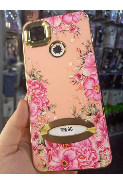 TNP TECH Xiaomi Redmi 9C Uyumlu Kılıf . Harika çiçek desenli, renkli altın re...