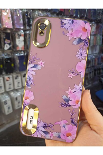 TNP TECH Xiaomi Redmi 9A Uyumlu Kılıf . Harika çiçek desenli, renkli altın re...