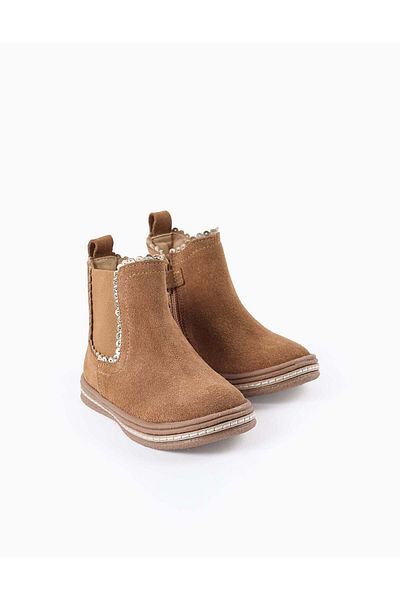 Ziddy SUEDE LEATHER BOOTS FOR BABY GIRLS CAMEL