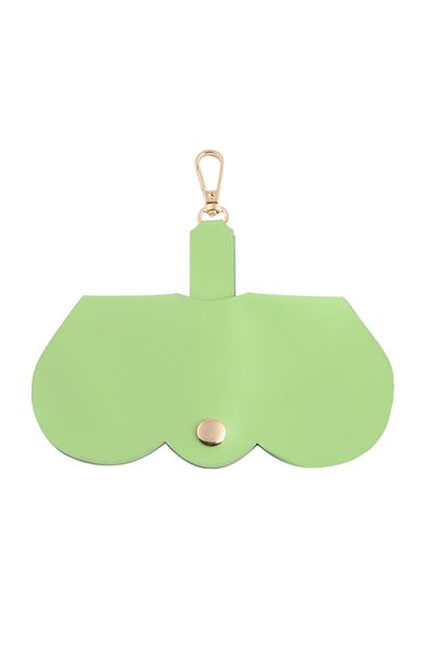 Angel Eyes Velvet Glasses Case - Fashionable and Functional Organizer Bag with Metal Buttons and Hooks