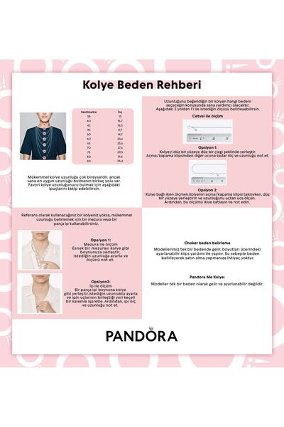 Pandora Üç Taşlı Kalpli Zincir Kolye
