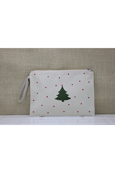 Wood Print Pine Patterned Clutch ,Portfolio Bag,Makeup Bag