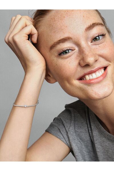 Pandora Işıltılı Kalp Tenis Bilezik