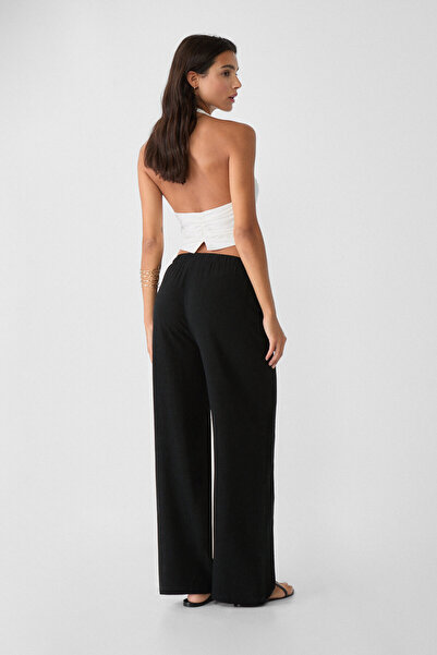 Stradivarius Keten Karışımlı Bol Kesim Pantolon