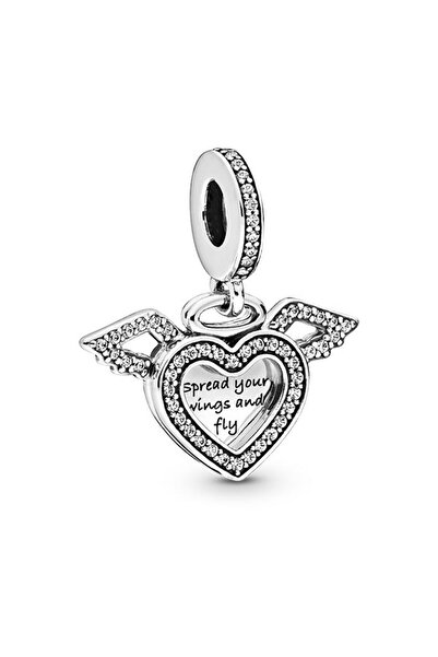 Pandora Kalp ve Melek Kanatlı Sallantılı Charm