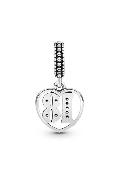 Pandora Işıltılı "18" Kalp Sallantılı Charm