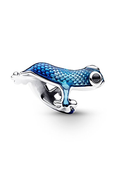 Pandora Metalik Mavi Geko Charm