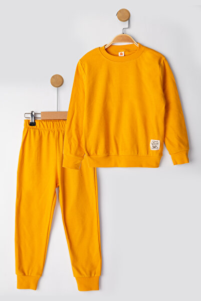 MUTTİ Basic Embroidered 2 Thread Crew Neck Εποχιακή παιδική φόρμα