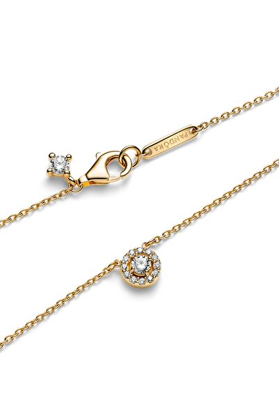 Pandora Yuvarlak Pave Hale Kolye