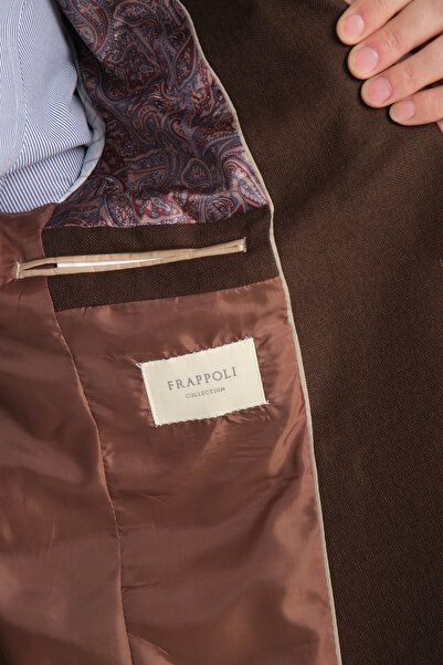 Frappoli Мъжко спортно яке Alfredo Coffee с едно деколте и щампа