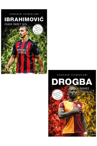 Efsane Yayınları Sahanın Yıldızları İBRAHİMOVİC - DROGBA / Büyük Poster Futbo...