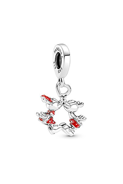 Pandora Disney Minnie ve Mickey Mouse Sevgi Sallantılı Charm
