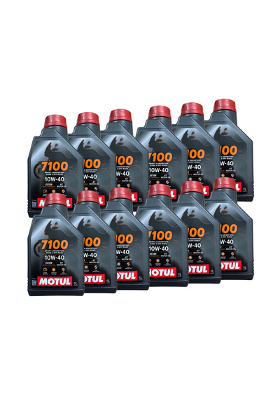 Motul 7100 10w-40 4t 1 L Motosiklet Motor Yağı 2024 - 12 Adet