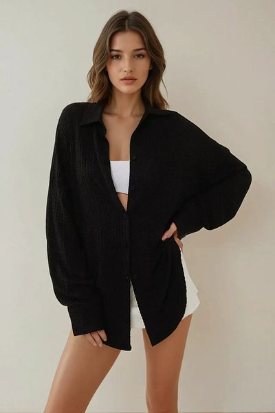 Hiccup Cămașă oversize cu nasturi
