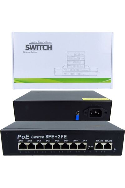 IRONSTAR 8+2 PORT 10/100 POE SWİTCH