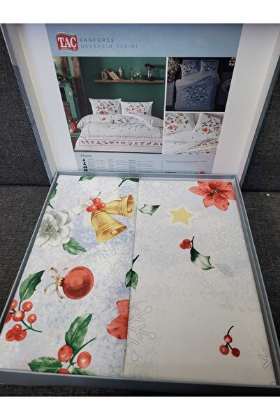 Taç Ranforce Christmas Pattern - Crown Charm Glow, Double