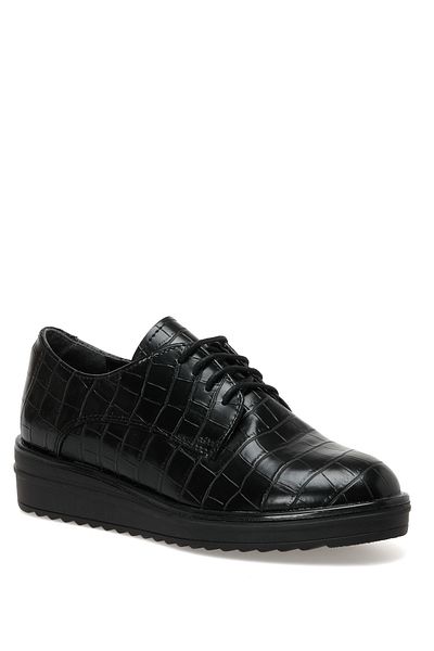 Miss F Dw22011.k 2pr schwarze Damen-Oxford-Schuhe