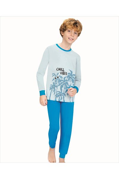 Weweus Set pijama albastru pentru baieti 708