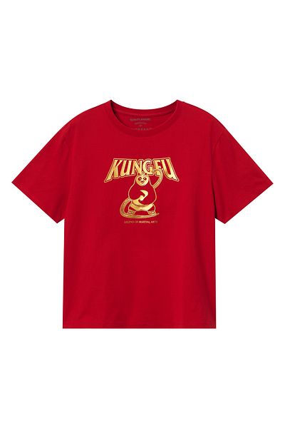 Giordano Women's Kung Fu Panda Boyfriend Print Tee