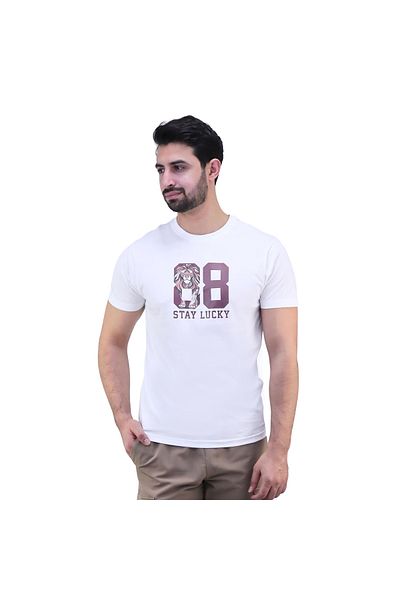 Giordano Men's Cotton Jersey Print Tee (AI TEE)