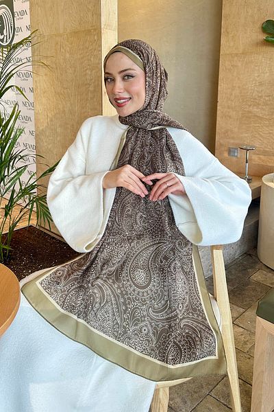 lamelif.com Şal din bumbac cu model retro