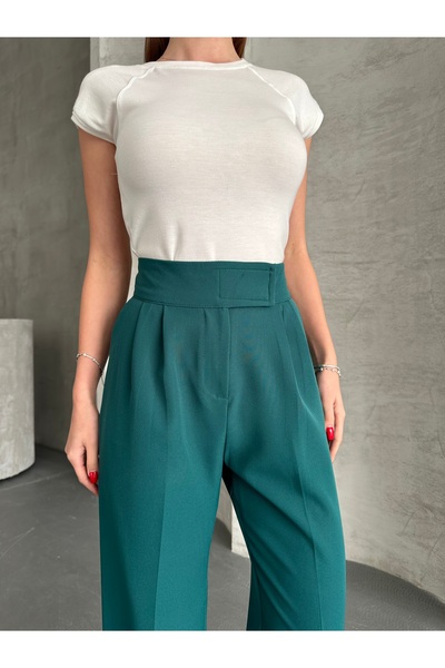 LePold Women's Lycra Velcro Closure Black Palazzo Pants