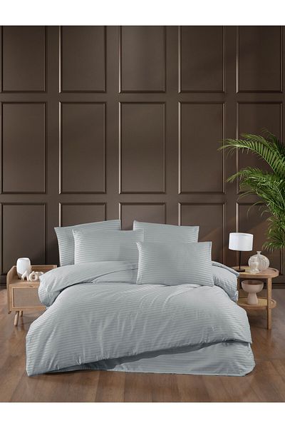 Home طقم غطاء لحاف من الساتان القطني المزدوج من CIQRIK HOME