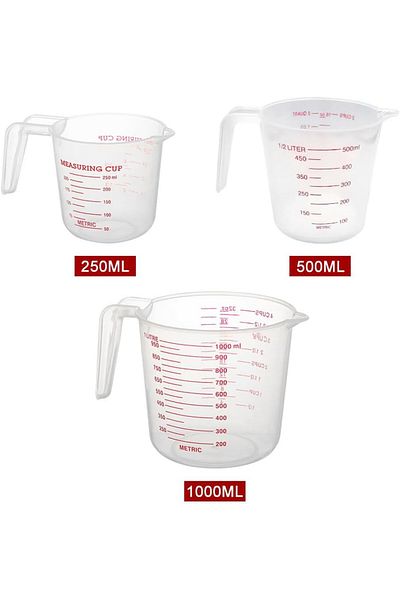 SAFA Measuring cups set of 3 pieces, 1000 ml - 500 ml - 250 ml