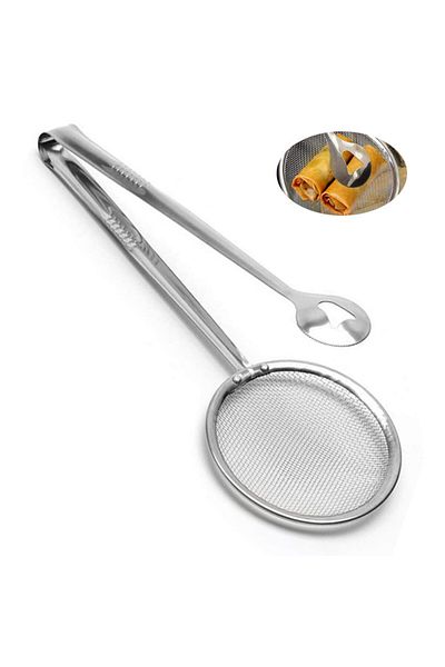SAFA Multi-purpose tongs and strainer, made of stainless steel. Capacity 22 cm