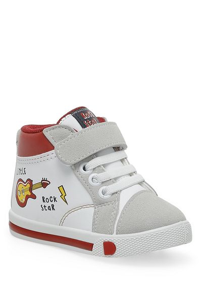 Polaris Boy's High Sneakers - 522034 .b2pr White