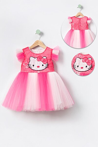 Minigimin Cicileri Miniğimin Cicileri Tütü Elbise Hello Kty Karakterli Kız Ço...