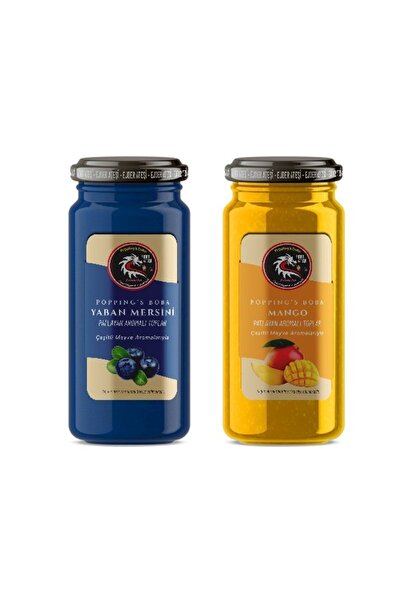 Ejder Ateşi 2 Ürün Bir Arada Yaban Mersini Ve Mango Bubble Tea Incileri 500 G...