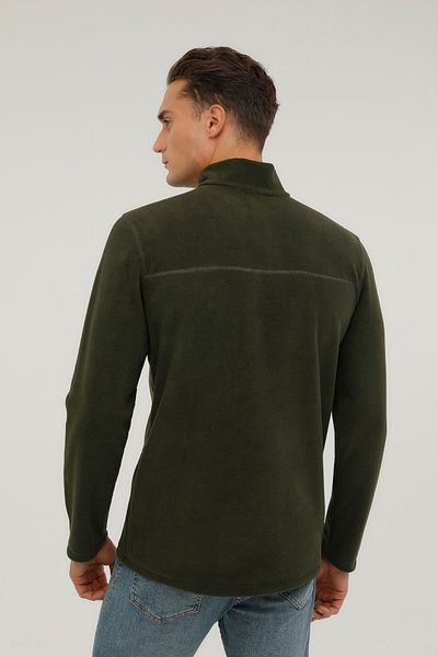 Kinetix Ανδρικό Fleece 2pr Χακί γιακά με φερμουάρ