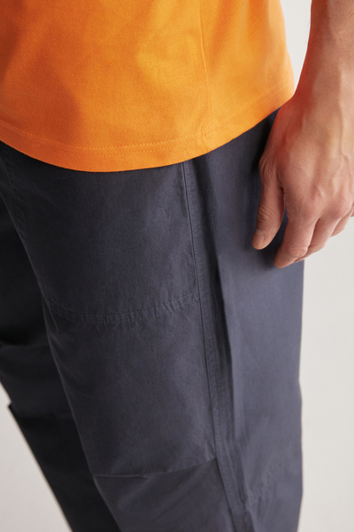 GRIMELANGE Jett Men &Apos; S Orange Oversize T-Shirt with Crew Neck 100% Organic Cotton