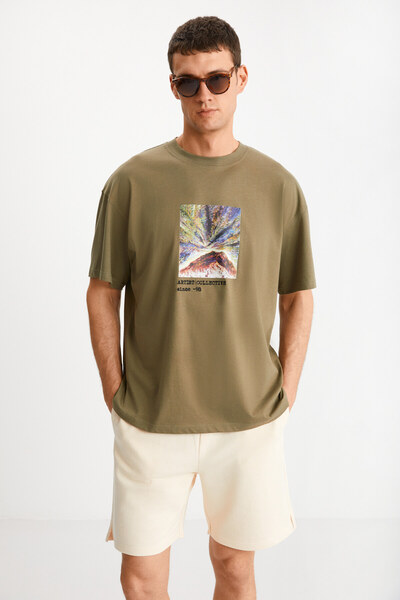 GRIMELANGE Uncertaın Erkek Comfort Fit Vanilya Şort & Bermuda