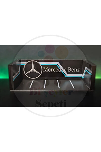 Bi'şeyler Sepeti 1:64 Mercedes Diorama Garaj Parking Diecast - ARAÇ DAHİL DEĞ...