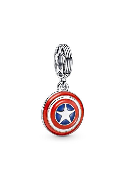 Pandora Marvel The Avengers Captain America Shield Dangle Charm