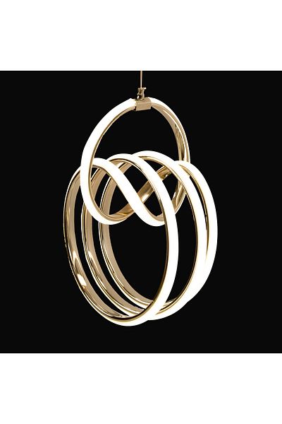 Zeda Teknoloji Zeda 5112 Gold Signature Medium 3 Color Led Chandelier - Stylish and Adjustable Lighting